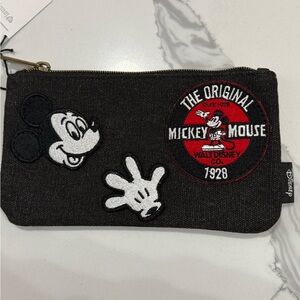 Loungefly Black and Red Mickey Mouse Cosmetic Bag